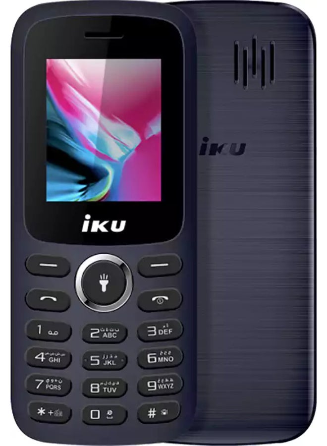هاتف IKU S1 Mini ثنائي الشريحة، ذاكرة داخلية 32 ميجابايت، ذاكرة وصول عشوائي 32 ميجابايت، شبكة 2G GSM، أزرق داكن